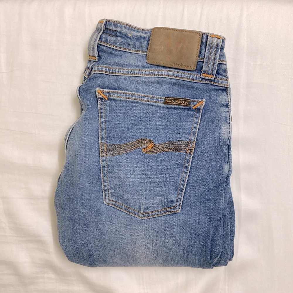 Nudie men’s skinny lin denim. 30/32